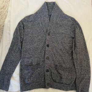 Topman Gray Cardigan Sweater Classic Knit